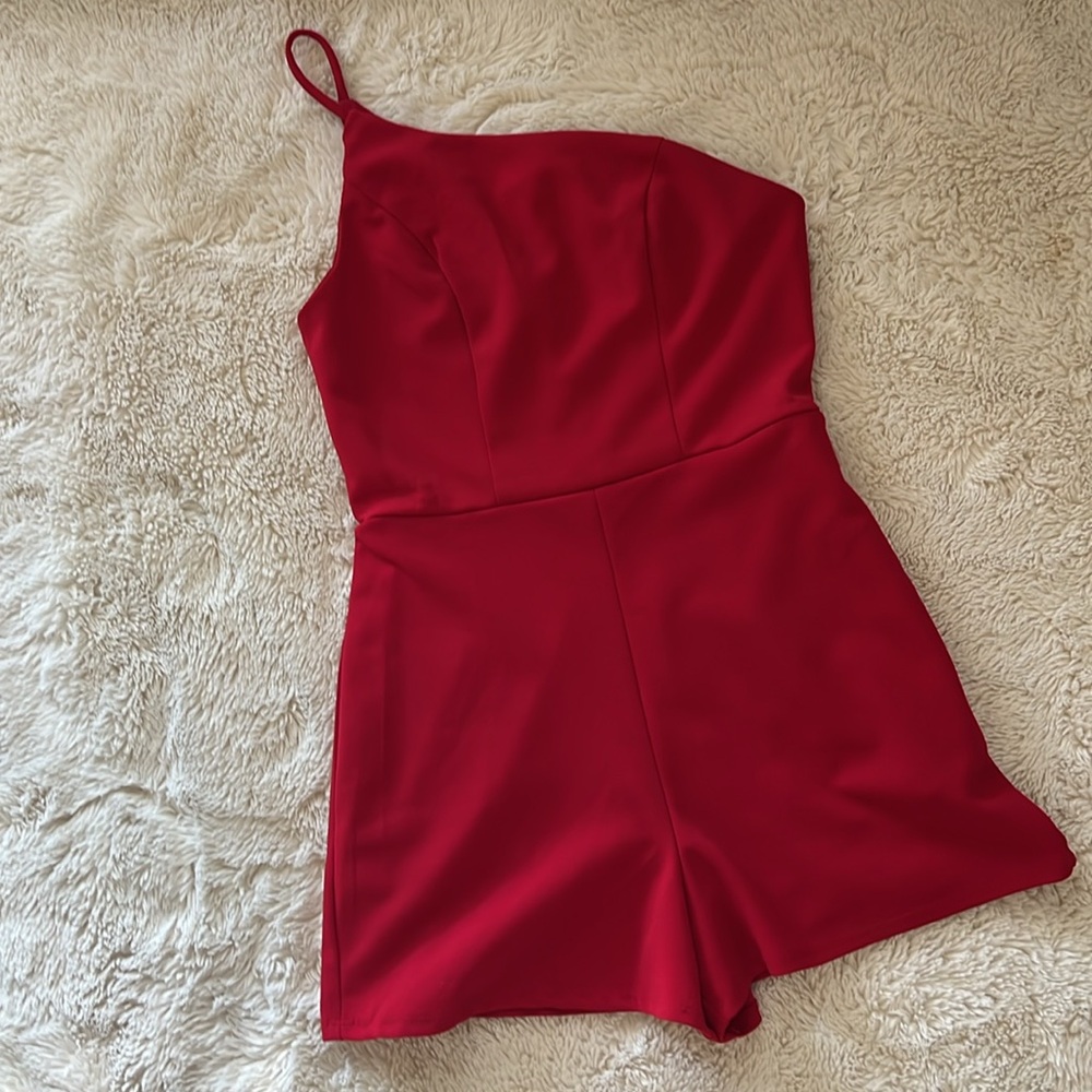 Red Romper, Size Small Like new